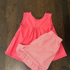 Patsy Aiken Pink Top with Pink and White Gingham Shorts